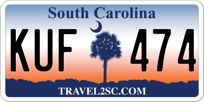 SC license plate KUF474