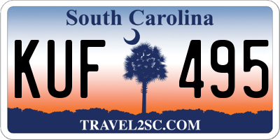 SC license plate KUF495