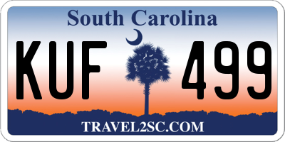 SC license plate KUF499