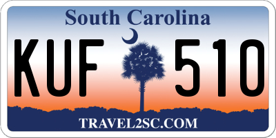 SC license plate KUF510