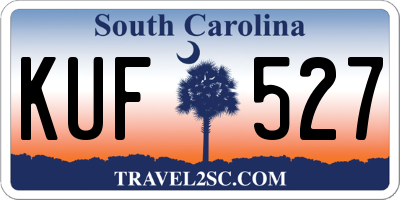 SC license plate KUF527