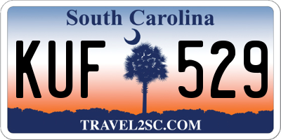SC license plate KUF529