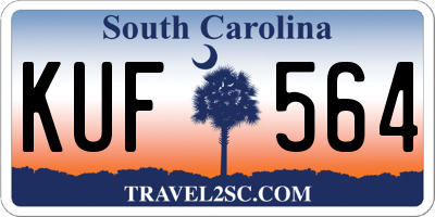 SC license plate KUF564