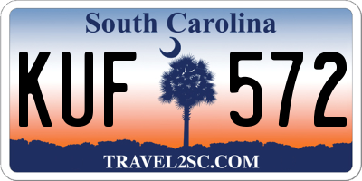 SC license plate KUF572