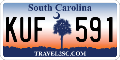 SC license plate KUF591