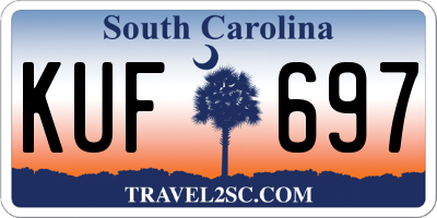 SC license plate KUF697