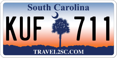 SC license plate KUF711