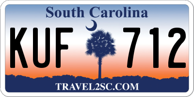SC license plate KUF712