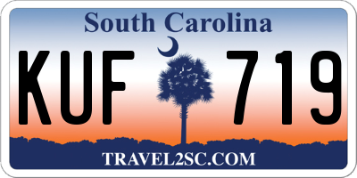 SC license plate KUF719