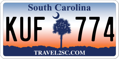 SC license plate KUF774