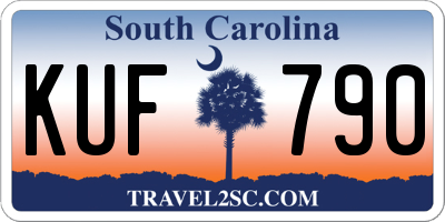 SC license plate KUF790