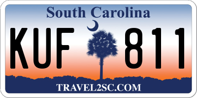 SC license plate KUF811