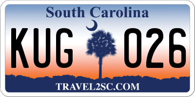 SC license plate KUG026