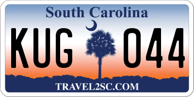 SC license plate KUG044