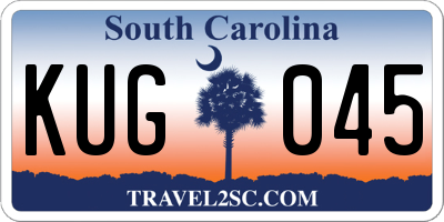 SC license plate KUG045