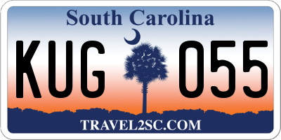 SC license plate KUG055