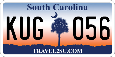 SC license plate KUG056