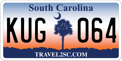 SC license plate KUG064