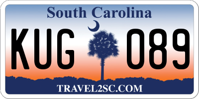 SC license plate KUG089