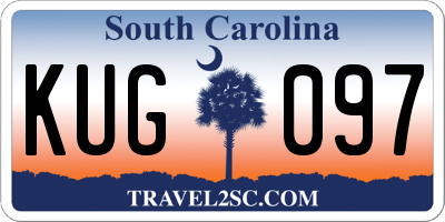 SC license plate KUG097