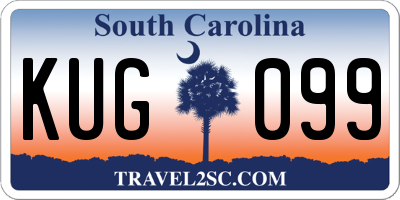 SC license plate KUG099