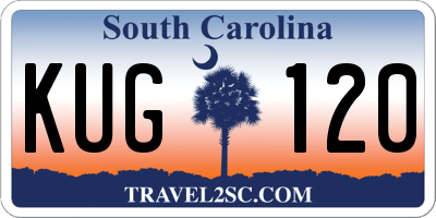 SC license plate KUG120