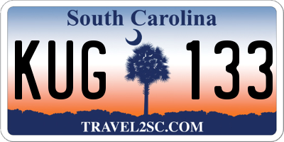 SC license plate KUG133