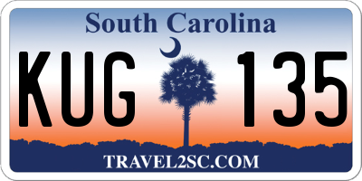 SC license plate KUG135