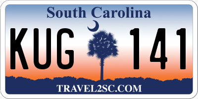 SC license plate KUG141