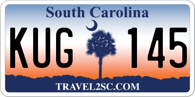 SC license plate KUG145