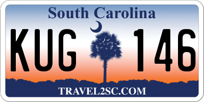 SC license plate KUG146