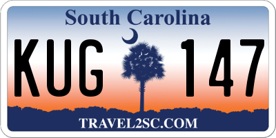 SC license plate KUG147
