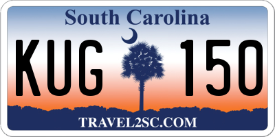 SC license plate KUG150