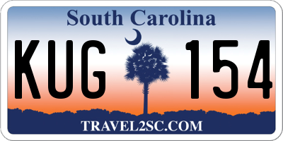 SC license plate KUG154