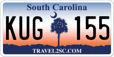 SC license plate KUG155