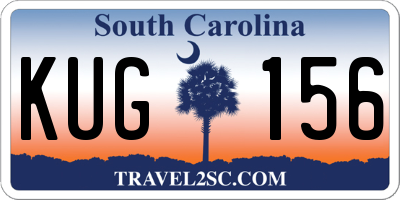 SC license plate KUG156