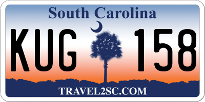 SC license plate KUG158