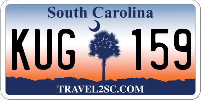 SC license plate KUG159