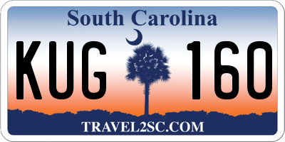 SC license plate KUG160