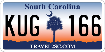SC license plate KUG166