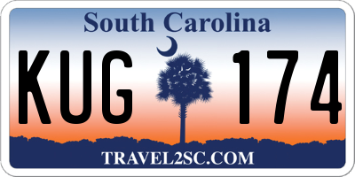 SC license plate KUG174