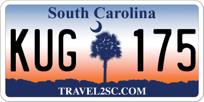 SC license plate KUG175