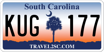 SC license plate KUG177