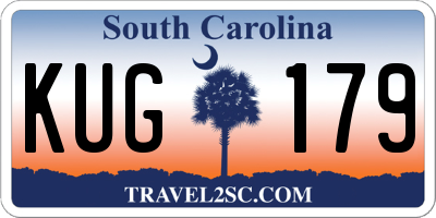 SC license plate KUG179