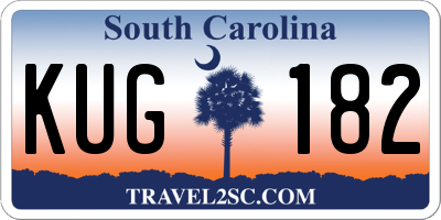 SC license plate KUG182