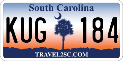 SC license plate KUG184