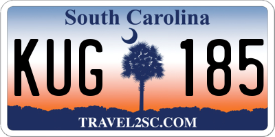 SC license plate KUG185