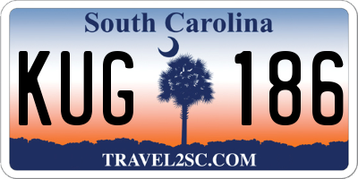 SC license plate KUG186