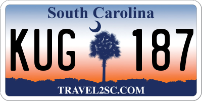 SC license plate KUG187