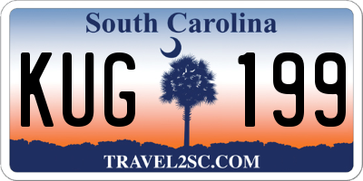 SC license plate KUG199